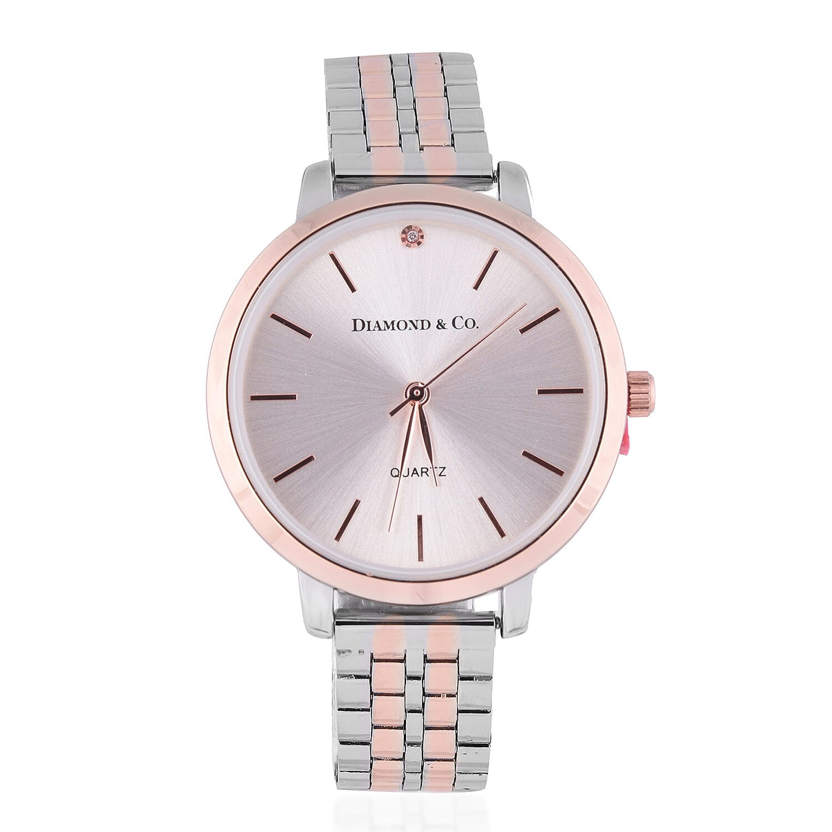DIAMOND and CO. Quartz Movement Stainless Steel Water-Resistant Watch - Rose gold and Silver 7590330 0