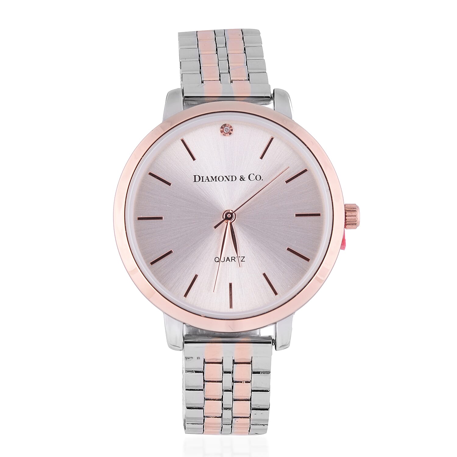 DIAMOND and CO. Quartz Movement Stainless Steel Water-Resistant Watch - Rose gold and Silver 7590330 0