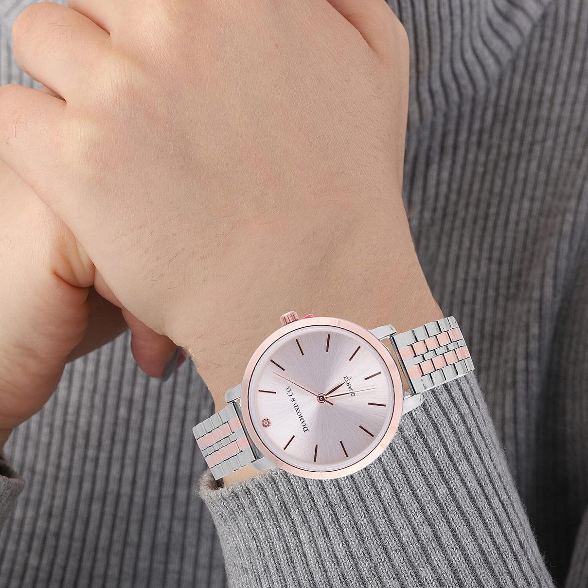 DIAMOND and CO. Quartz Movement Stainless Steel Water-Resistant Watch - Rose gold and Silver 7590330 1