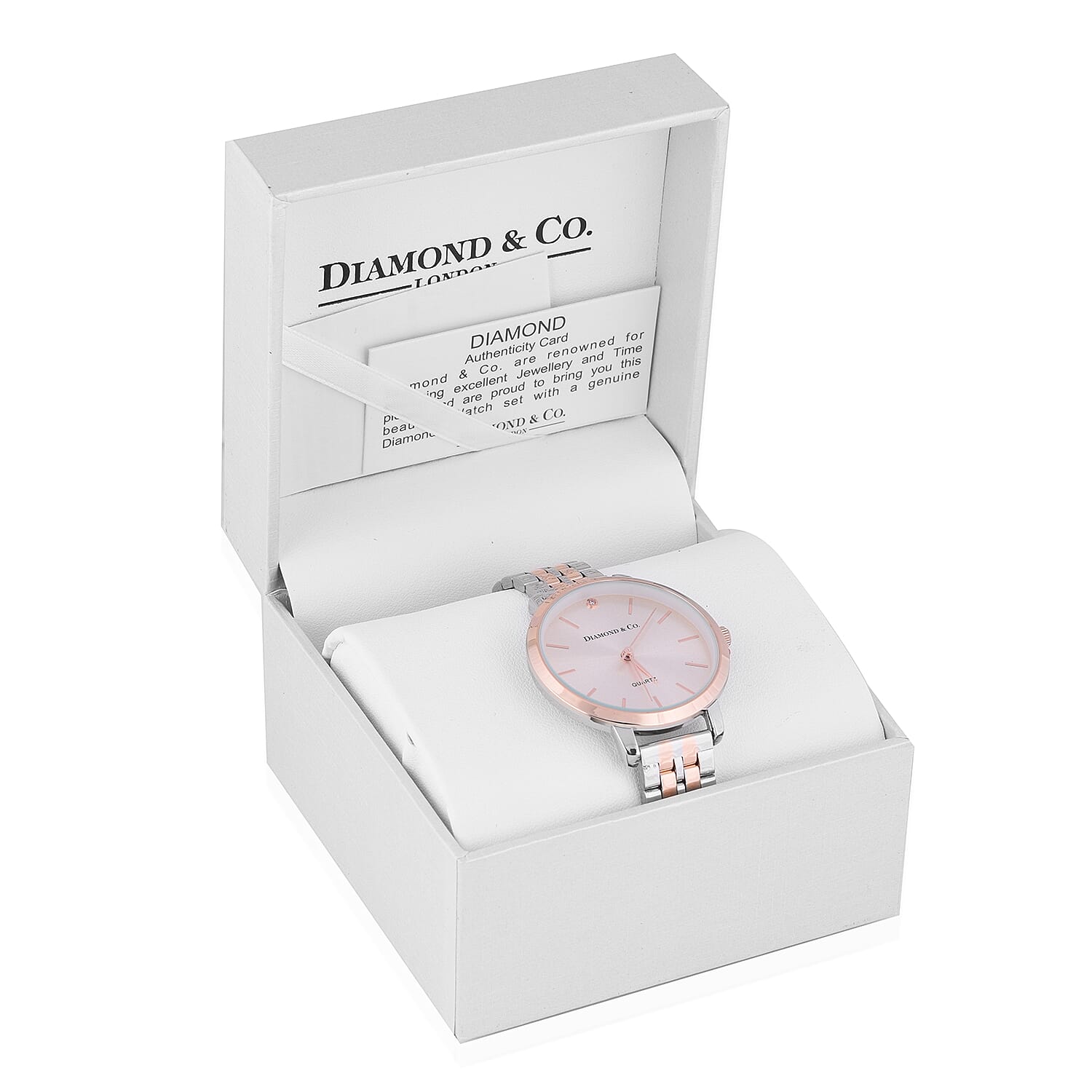 DIAMOND and CO. Quartz Movement Stainless Steel Water-Resistant Watch - Rose gold and Silver 7590330 6