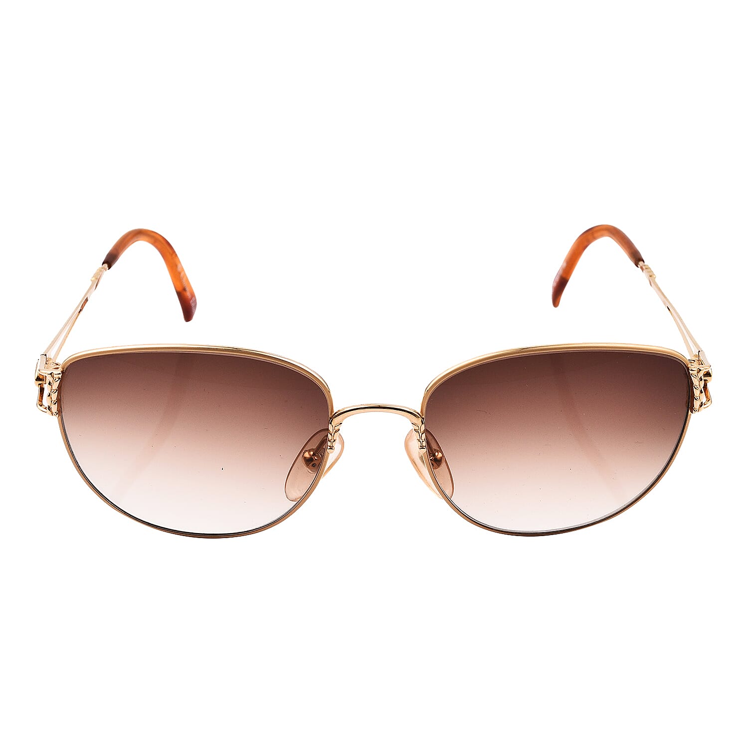 DIOR Cat Eye Sunglasses with Black Blue Lenses - Gold 8946443 0