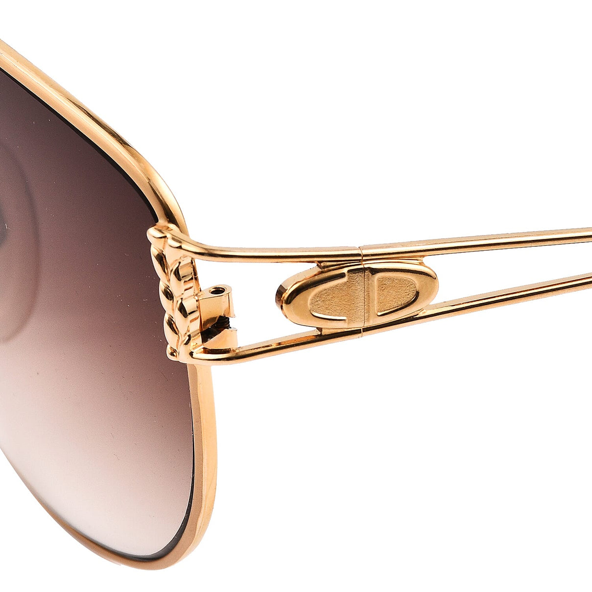 DIOR Cat Eye Sunglasses with Black Blue Lenses - Gold 8946443 2