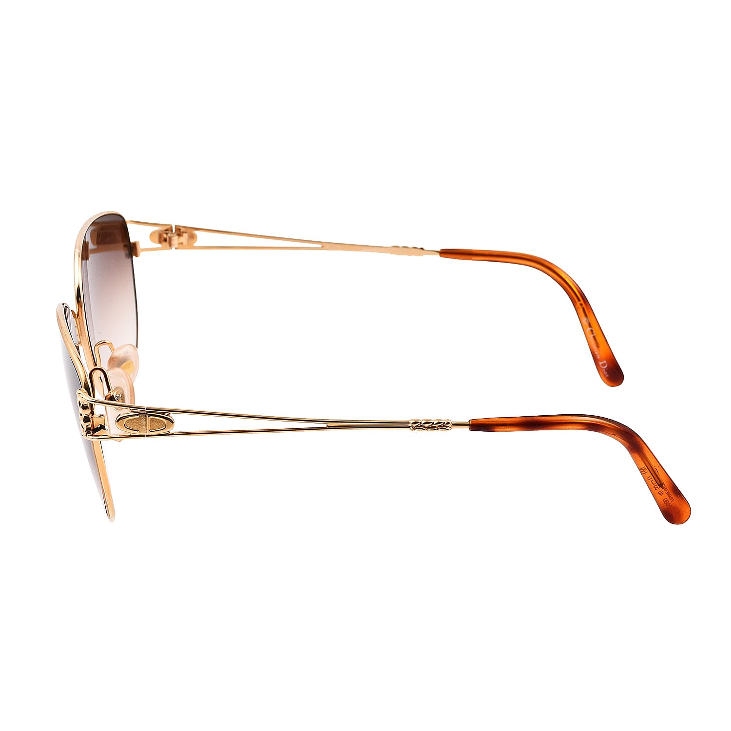 DIOR Cat Eye Sunglasses with Black Blue Lenses - Gold 8946443 3