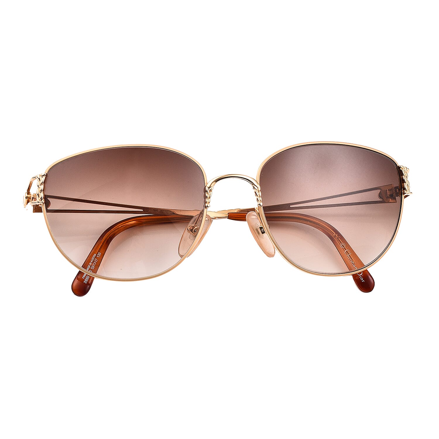 DIOR Cat Eye Sunglasses with Black Blue Lenses - Gold 8946443 4