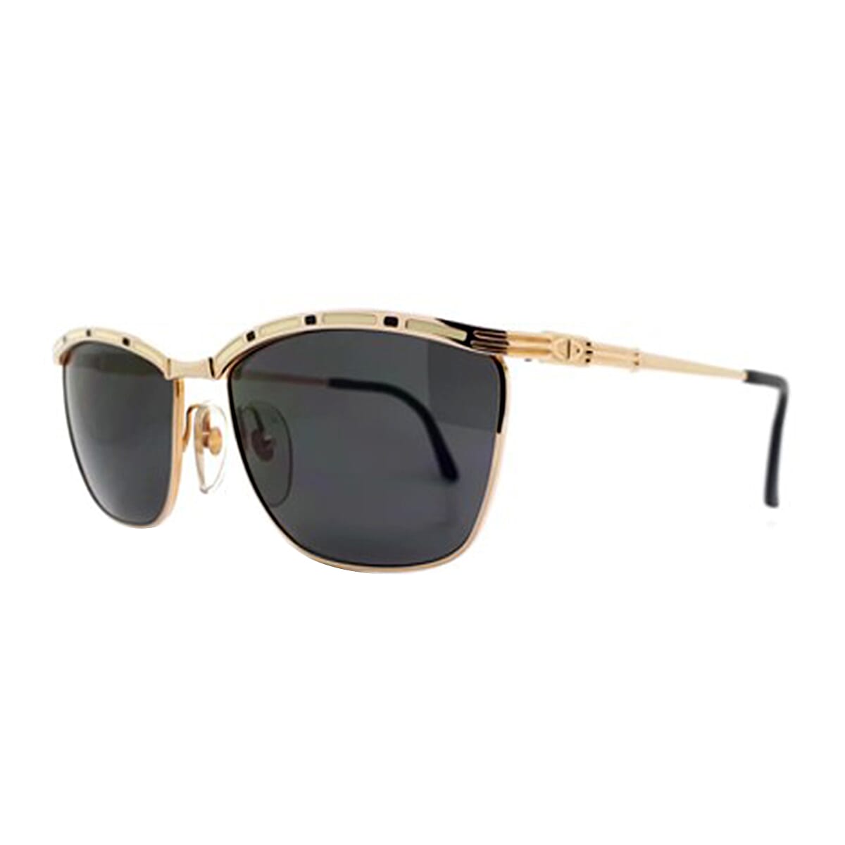 DIOR Ladies Cat Eye Metal Sunglasses - Brown 7777458 0
