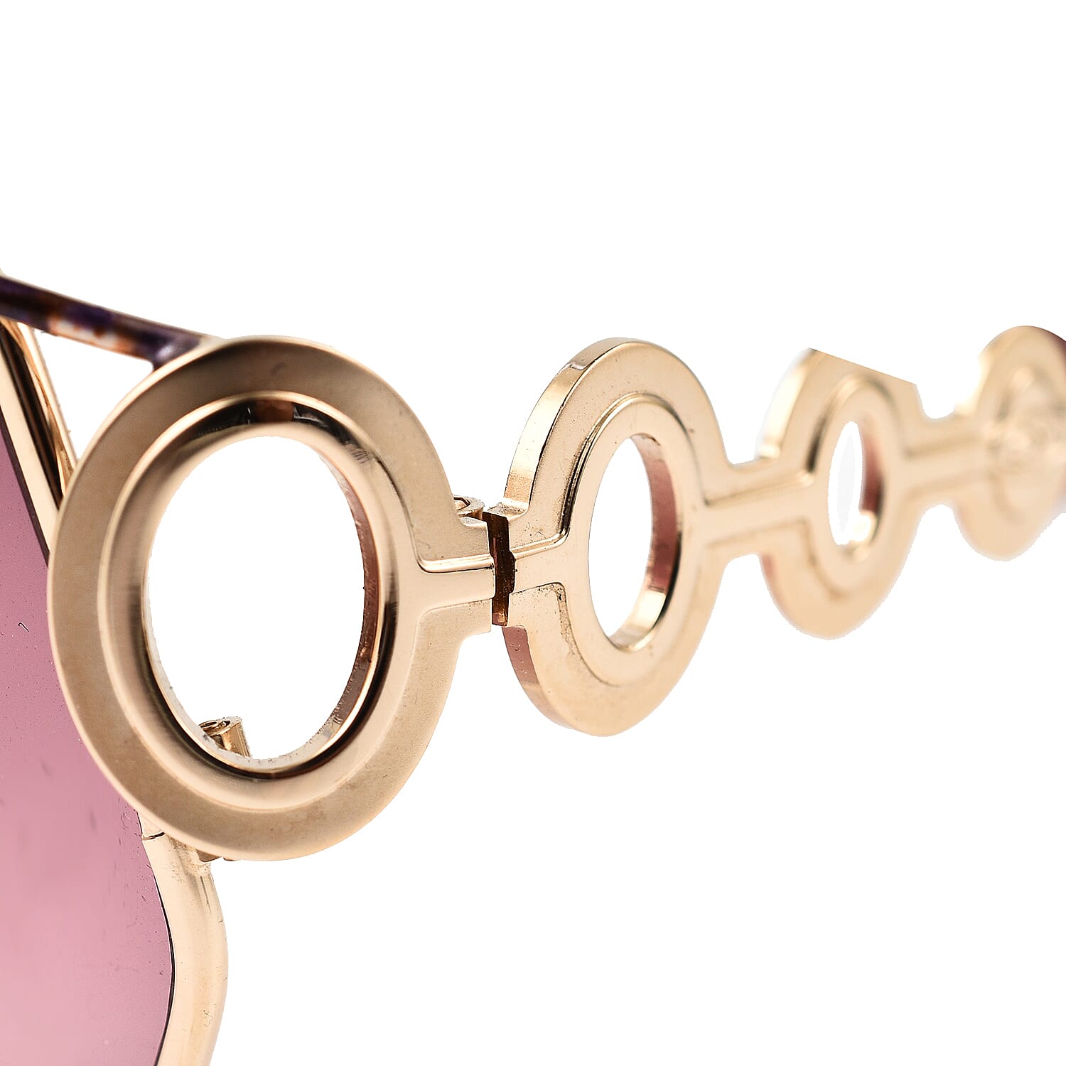 DIOR Ladies Cat Eye Metal Sunglasses - Gold 7777506 4