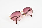 DIOR Ladies Cat Eye Metal Sunglasses - Gold