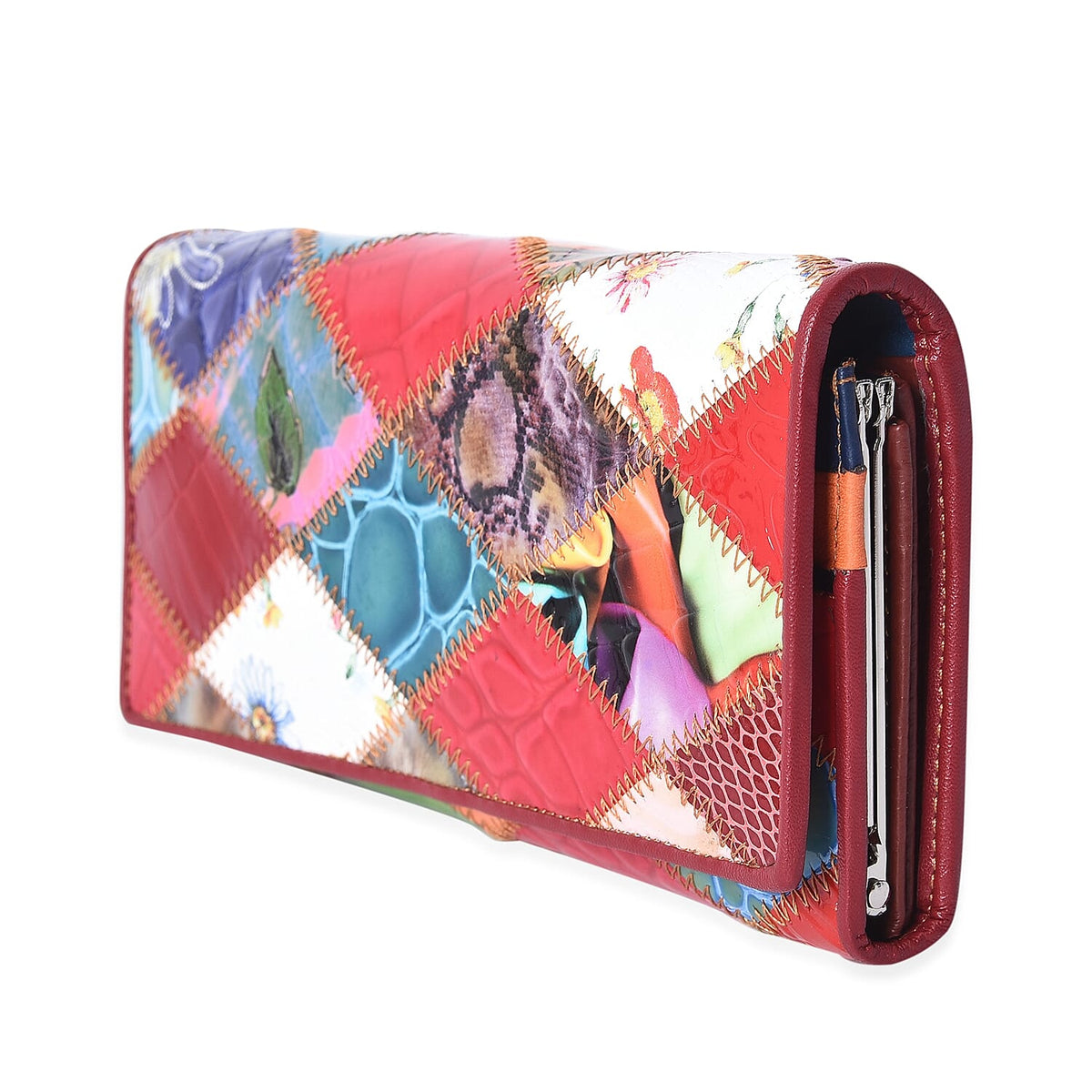 Close Out Multi Colour Wallet Croc Embossed 3483966 1