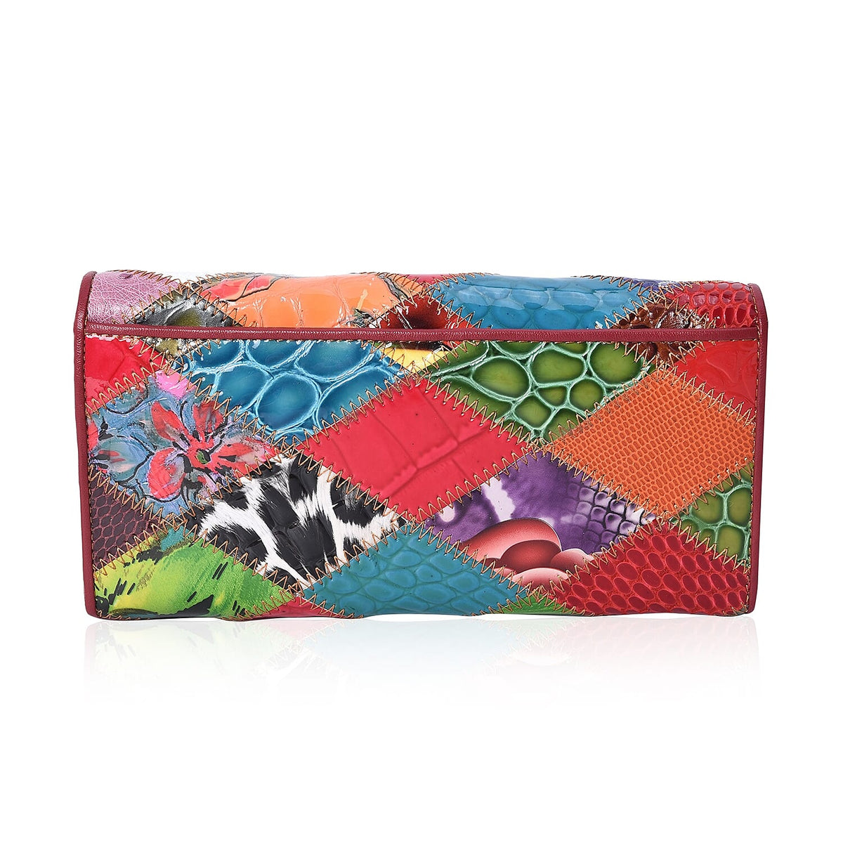 Close Out Multi Colour Wallet Croc Embossed 3483966 2
