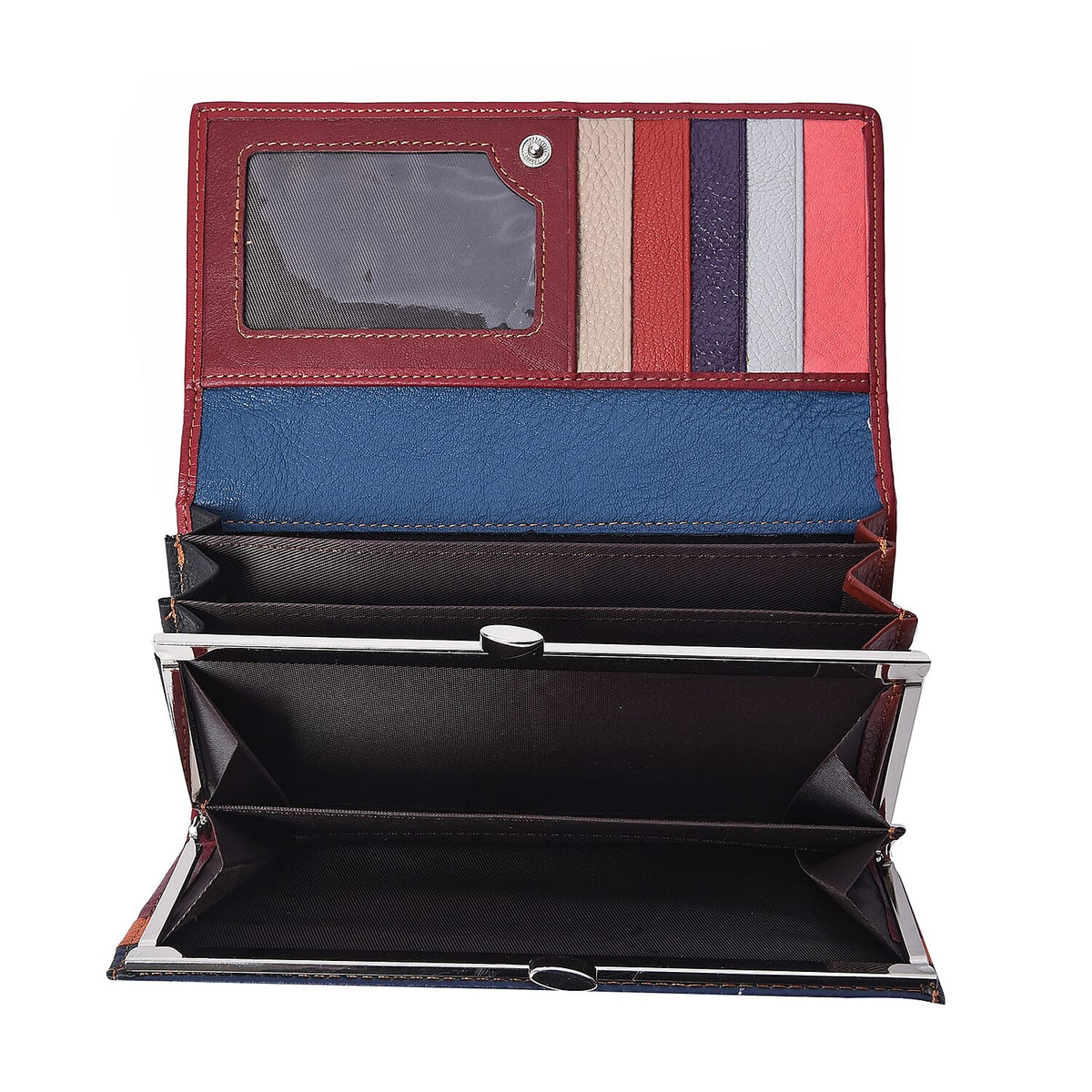 Close Out Multi Colour Wallet Croc Embossed 3483966 3