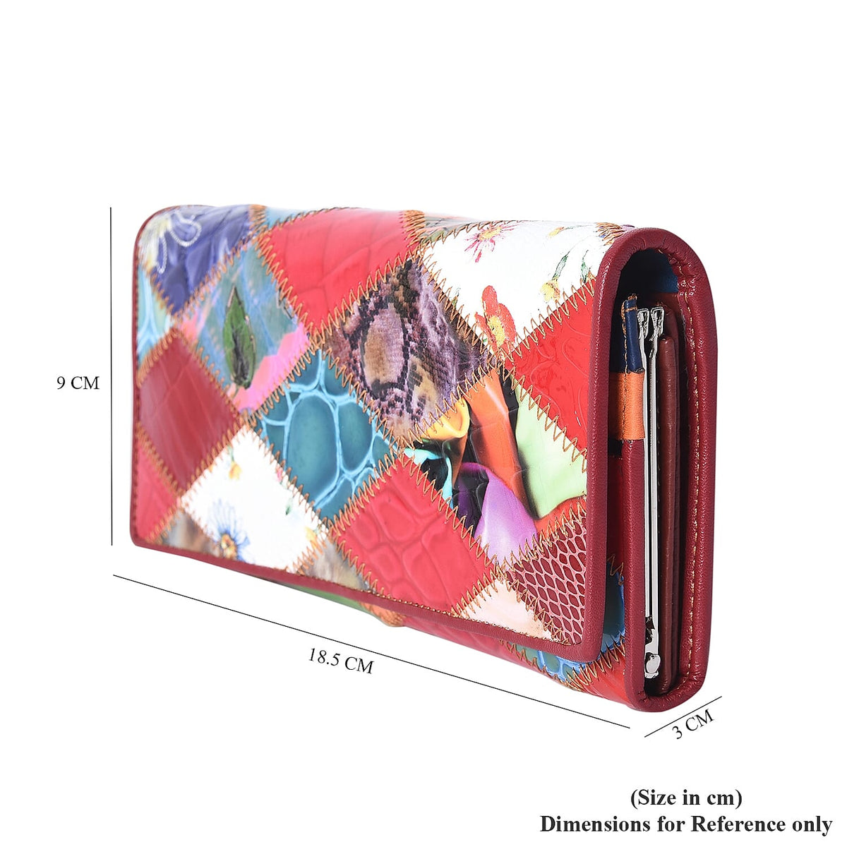 Close Out Multi Colour Wallet Croc Embossed 3483966 4