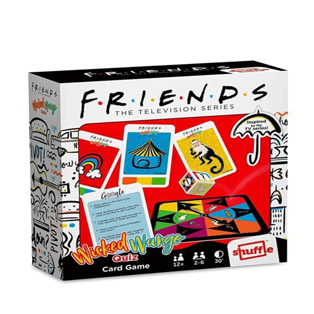 FRIENDS Wicked Wango Quiz Card Game for All Ages Family Game for 2 to 6 Players Based on the Famous Series 7384744 0