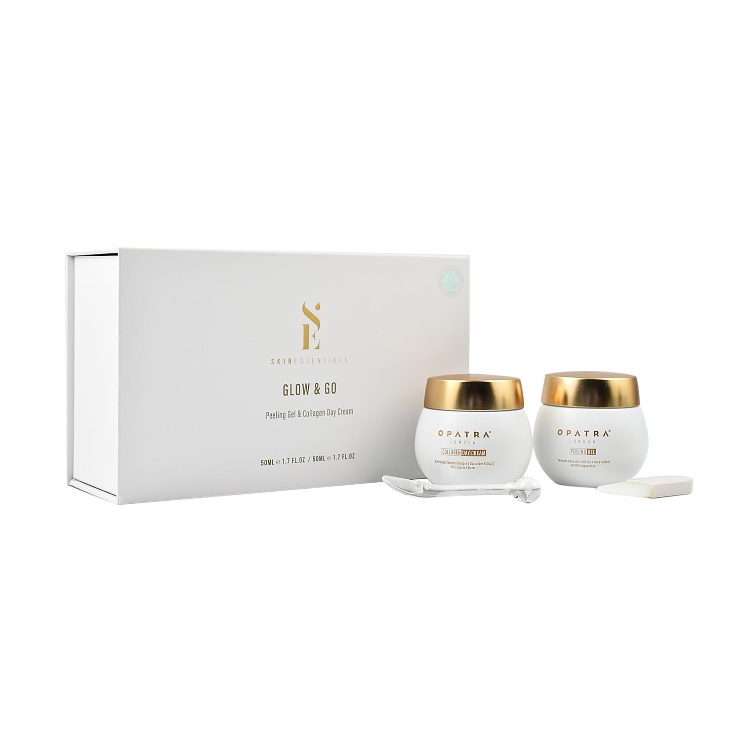 Opatra Go and Glow Set - Collagen Day Cream with Peeling Gel 7744451 8