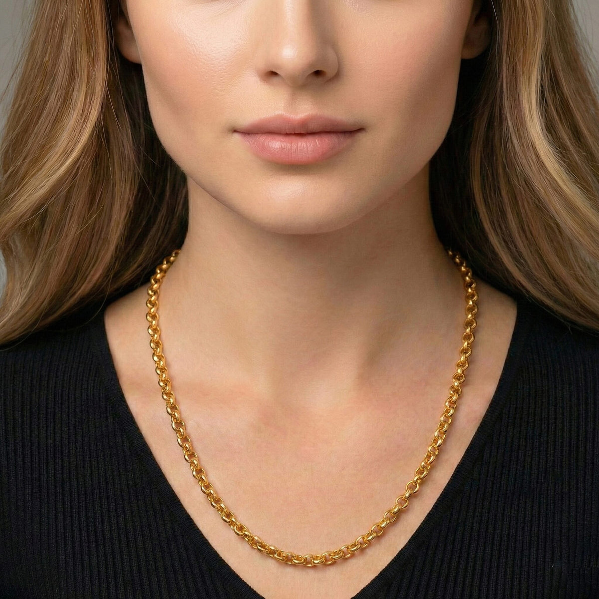 DOORBUSTER DEAL - 23K Yellow Gold (95.8 % Purity) Belcher Necklace (Size-19 ) Gold Wt. 7.60 Gms. 8356770 4