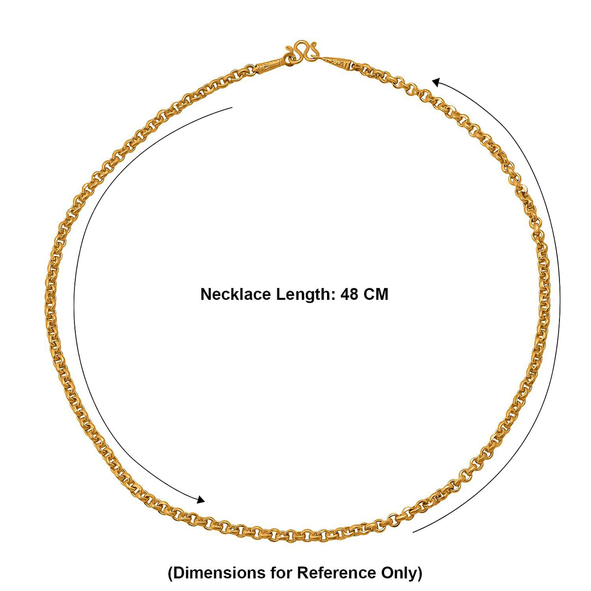 DOORBUSTER DEAL - 23K Yellow Gold (95.8 % Purity) Belcher Necklace (Size-19 ) Gold Wt. 7.60 Gms. 8356770 12