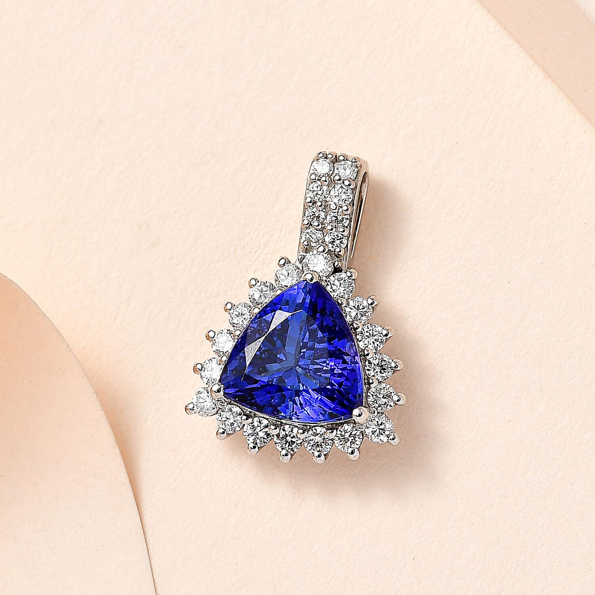 Collector Edition RHAPSODY 2.98 Ct AAAA Tanzanite and Diamond VS EF Halo Pendant in 950 Platinum 3641132 6
