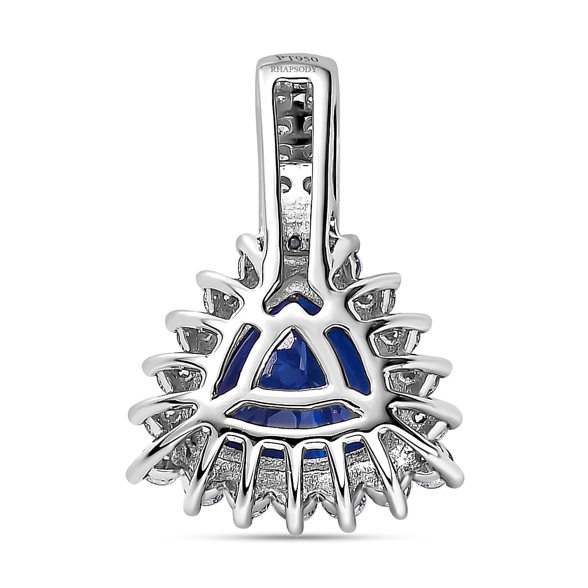 Collector Edition RHAPSODY 2.98 Ct AAAA Tanzanite and Diamond VS EF Halo Pendant in 950 Platinum 3641132 10