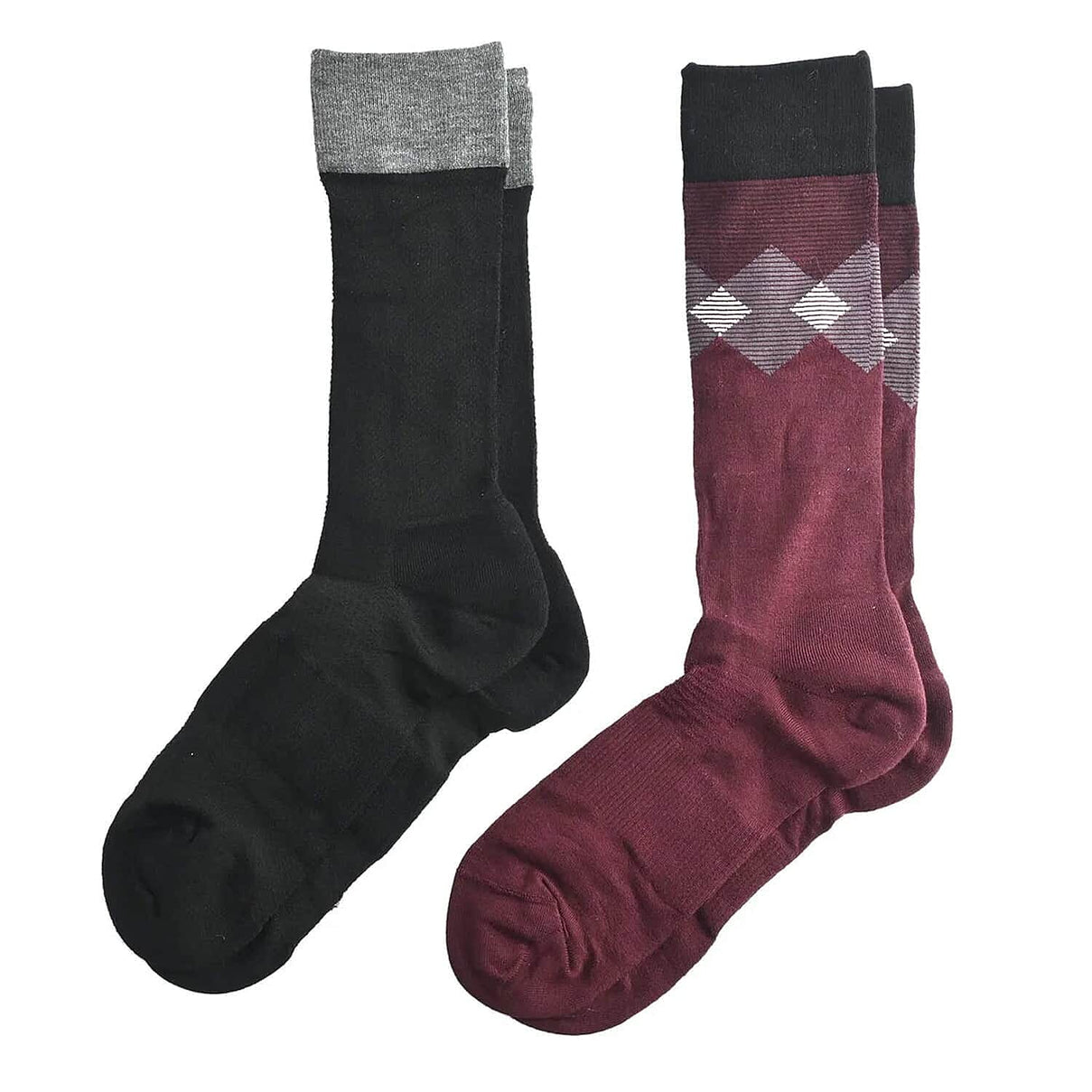 Dr. Scholls Men's 2pck Micro Pattern Dress Crew Socks 7485417 4