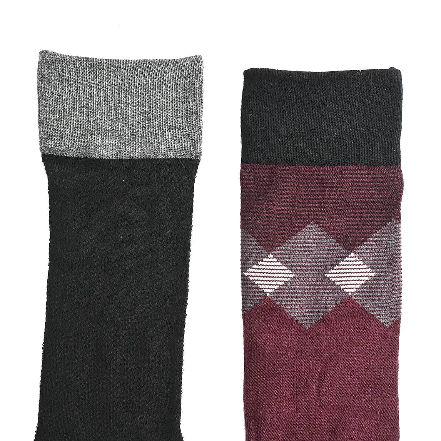 Dr. Scholls Men's 2pck Micro Pattern Dress Crew Socks 7485417 5