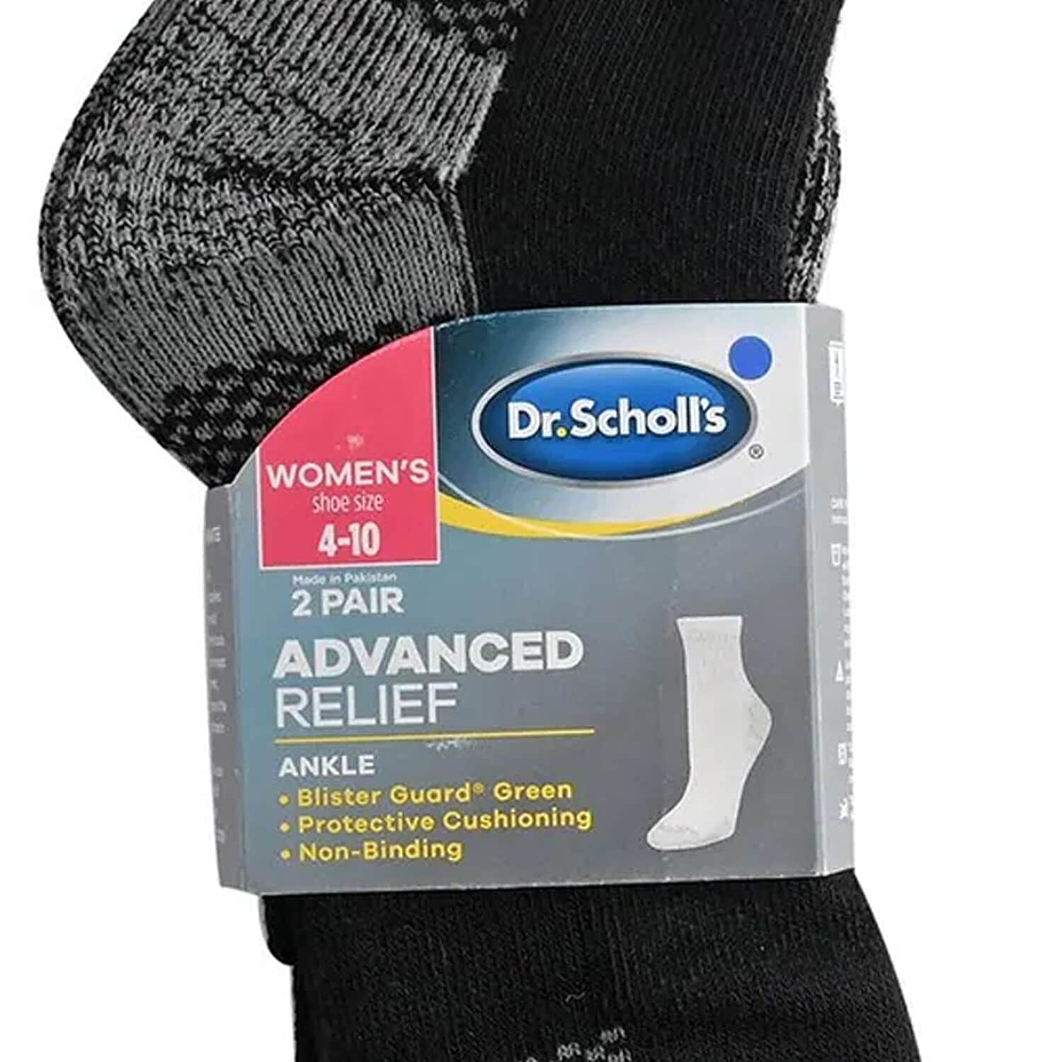 Dr. Scholls Womens Advance Relief Ankle Socks 2x Pair (Size 4-10) 7485508 5