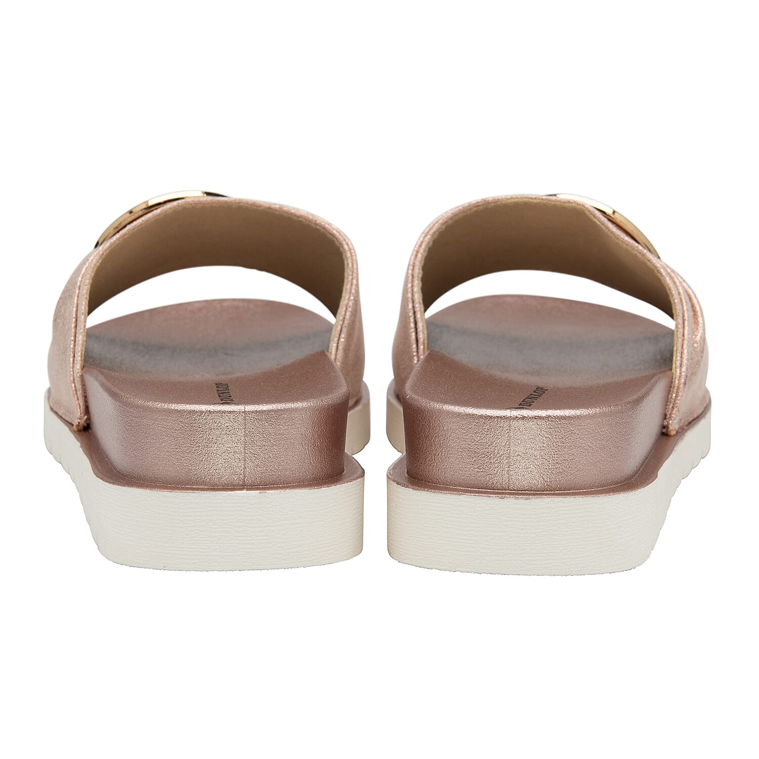 DUNLOP Paige Slip on Flip Flop (Size 3) - Rose Gold 7084053 1