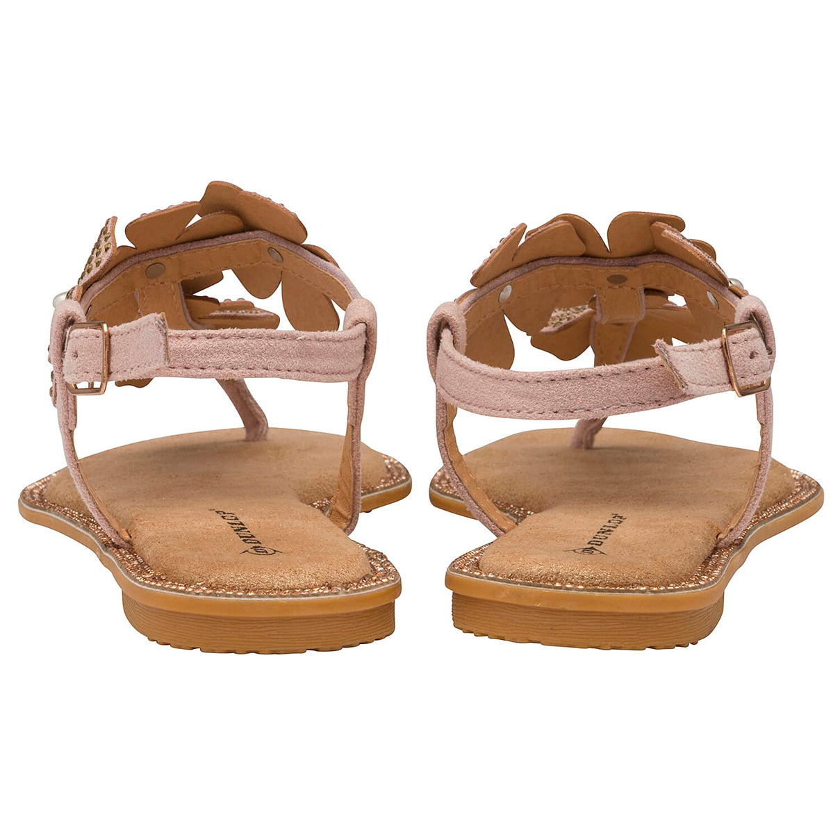 DUNLOP Rae Floral Embellished Sandals - Dusty Pink 6716006 2