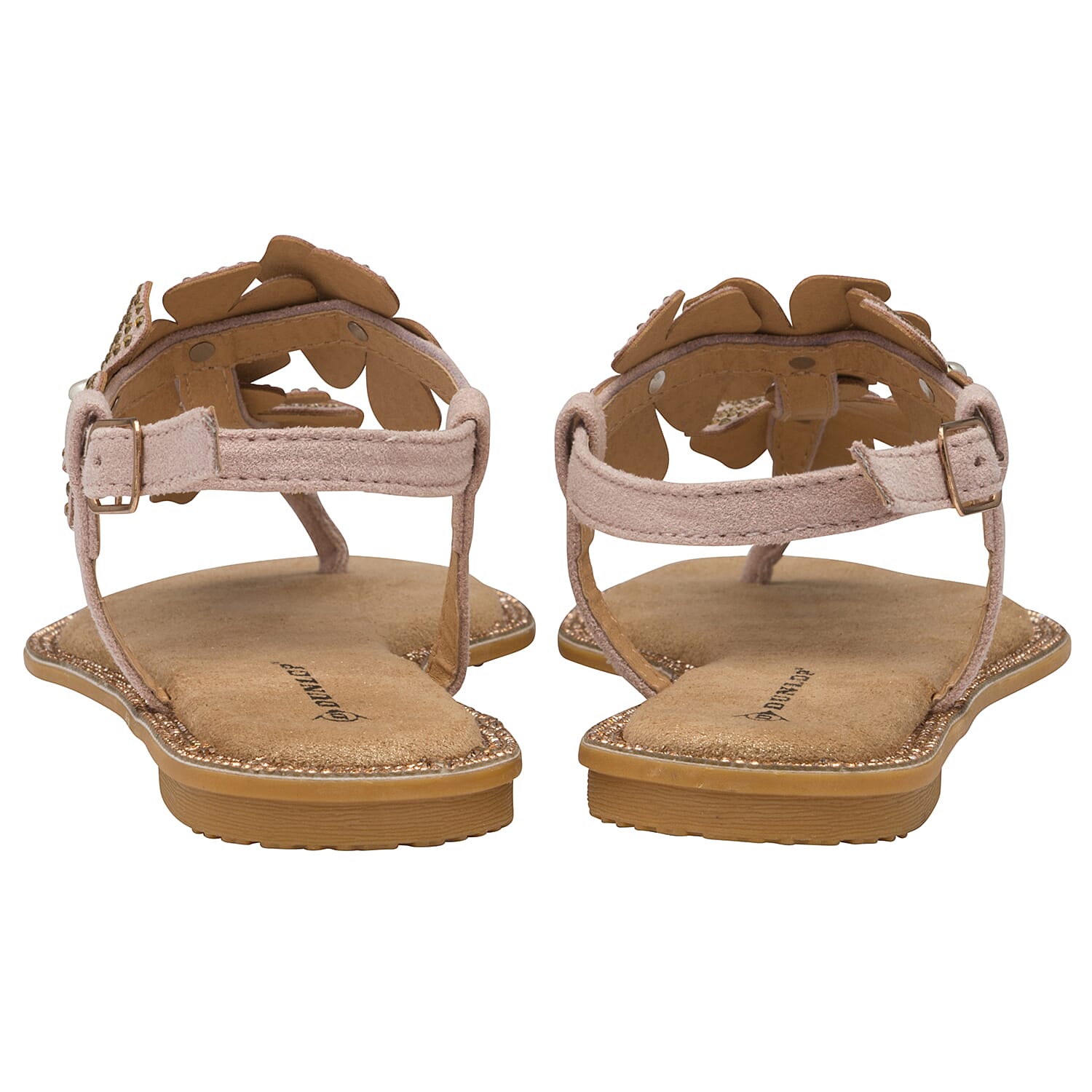 DUNLOP Rae Floral Embellished Sandals - Dusty Pink 6716006 2