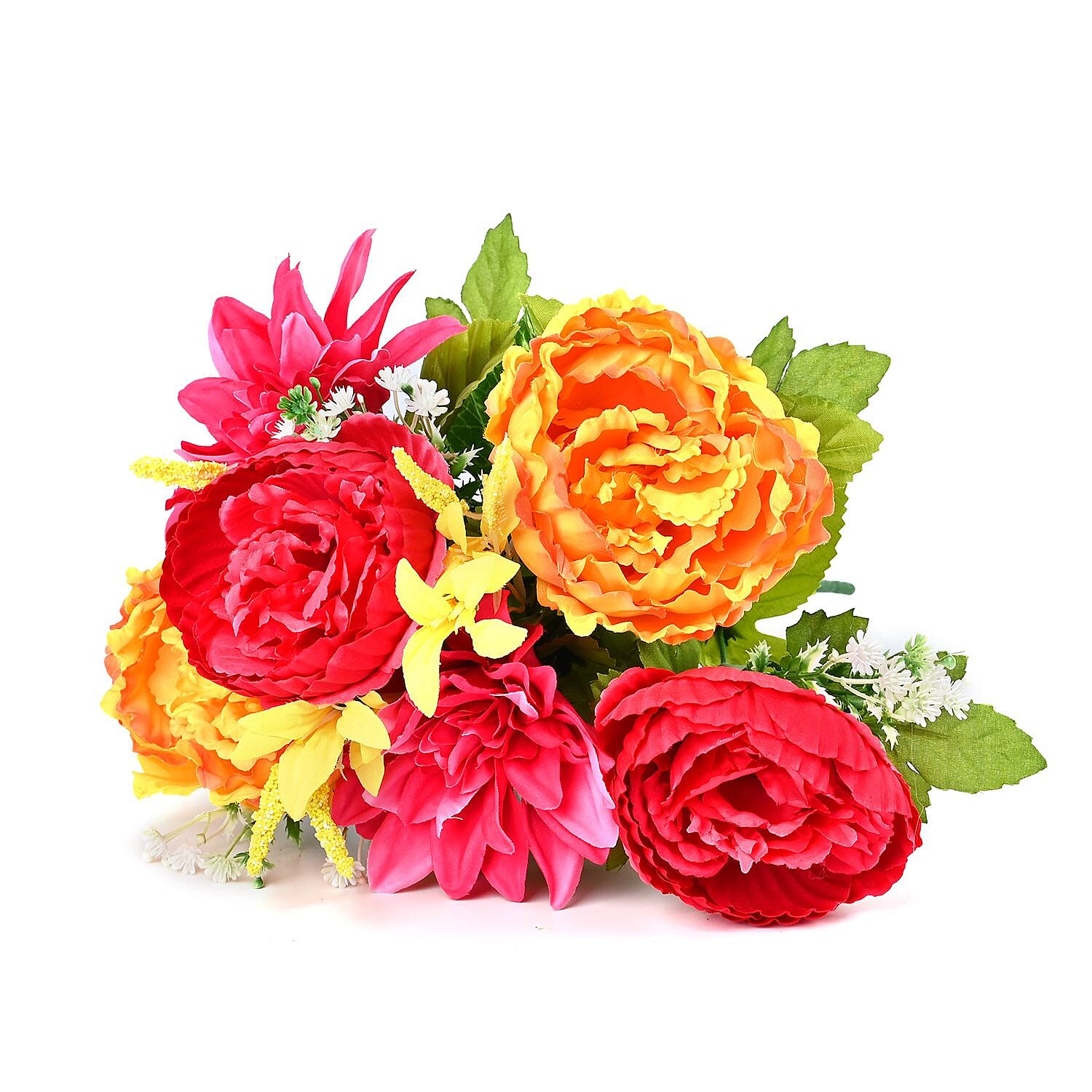 Dahlia Peony Large Faux Flower Bouquet 7688524 1