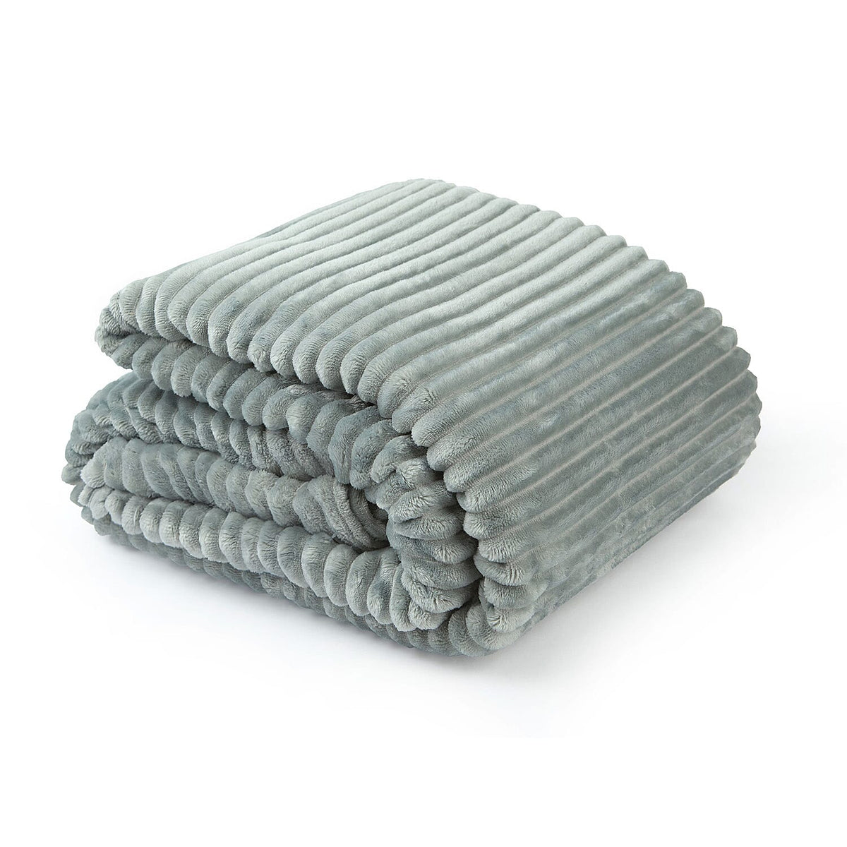 Dakota Super Soft Flannel Fleece Throw Blanket (Size 180x140) - Silver 8020024 0