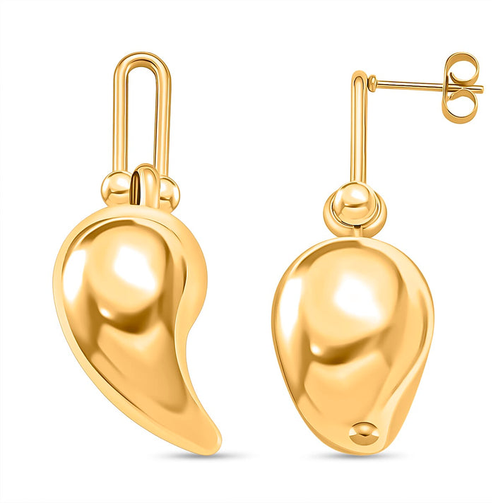 Designer Inspired Drop Earring in Yellow Gold Tone 8239325 1
