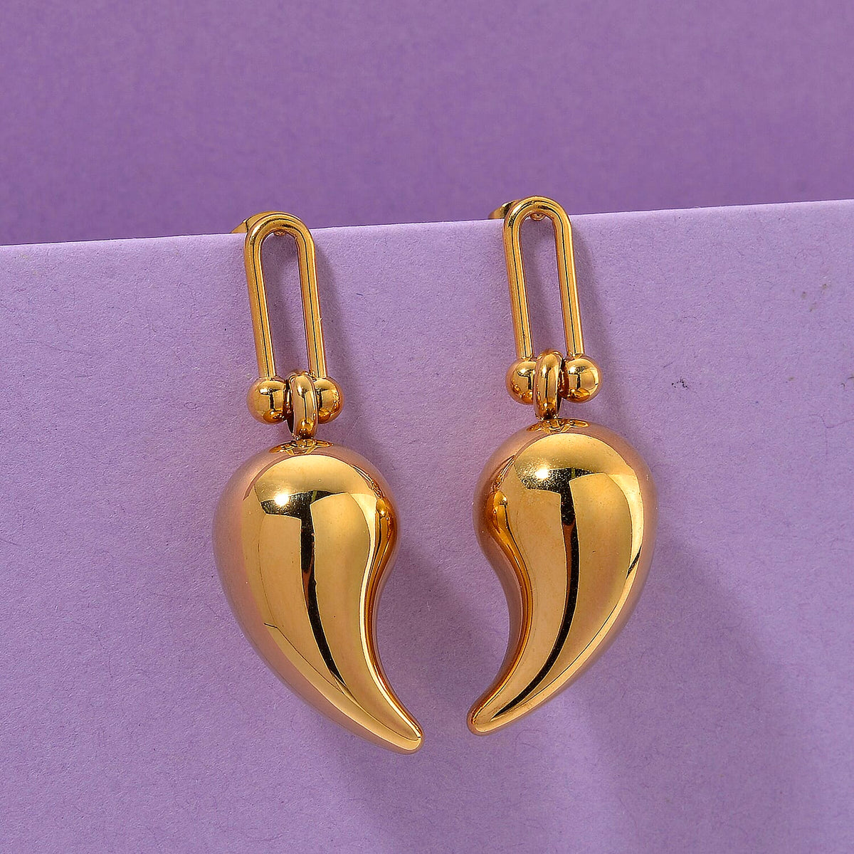 Designer Inspired Drop Earring in Yellow Gold Tone 8239325 1