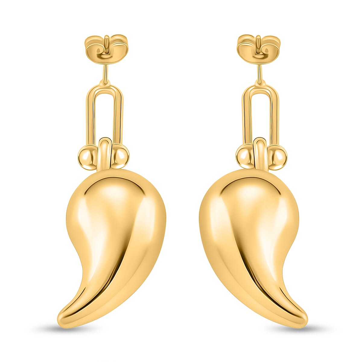 Designer Inspired Drop Earring in Yellow Gold Tone 8239325 4