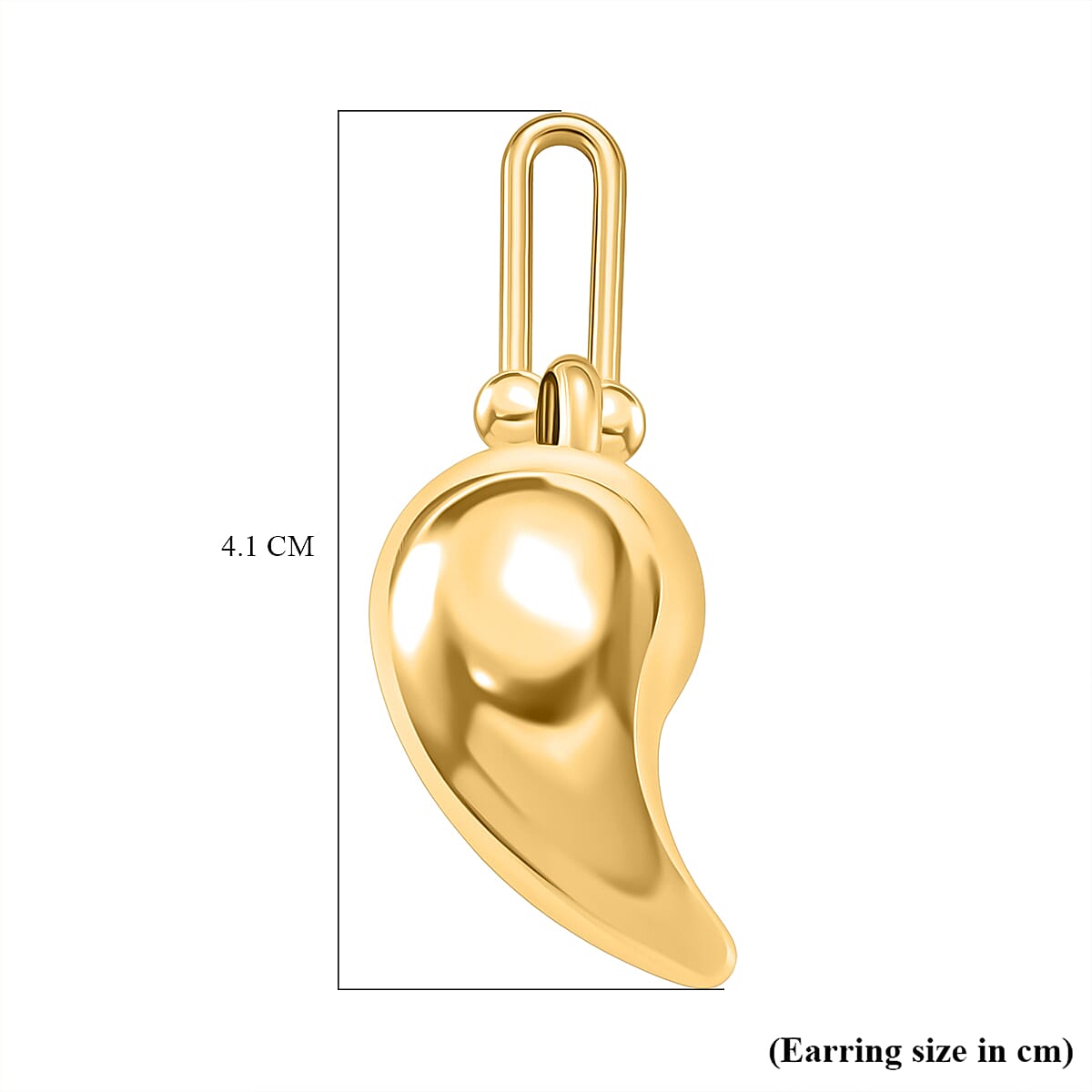 Designer Inspired Drop Earring in Yellow Gold Tone 8239325 5