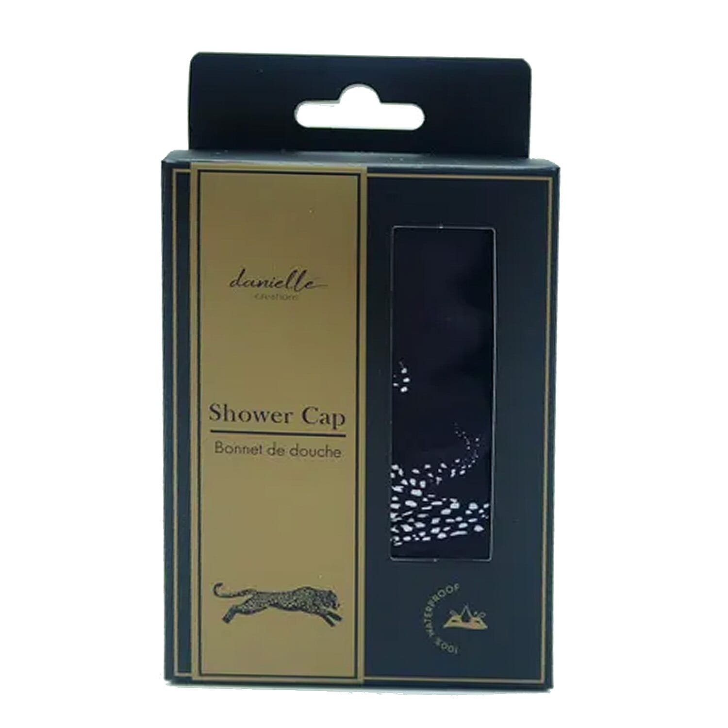 Danielle Leopard Pattern Shower Cap - Black 7824537 0