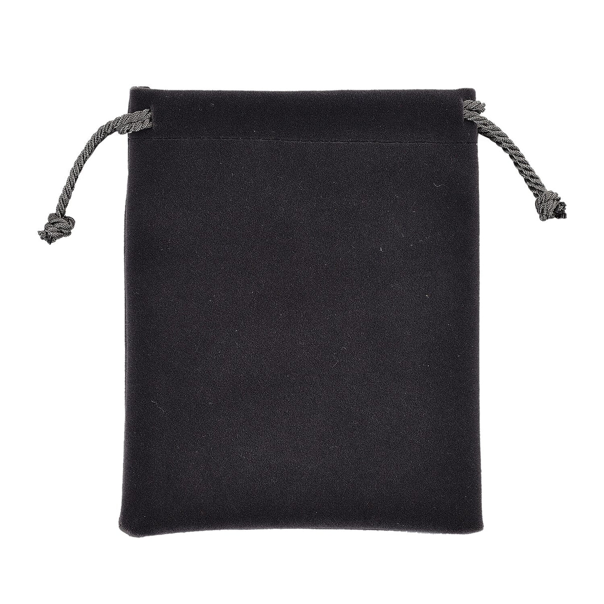 Knitted Bottom Plush Cloth Coin Pouch (Size 15x12x1 cm) - Grey 7986712 7