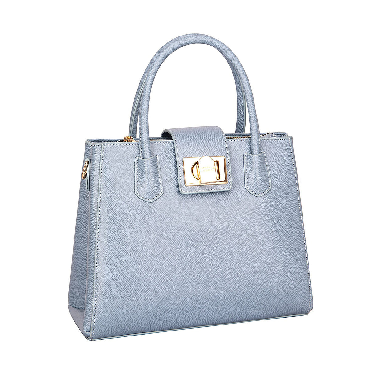 David Jones Classic Satchel Handbag with Top Handle - Blue 8172136 0