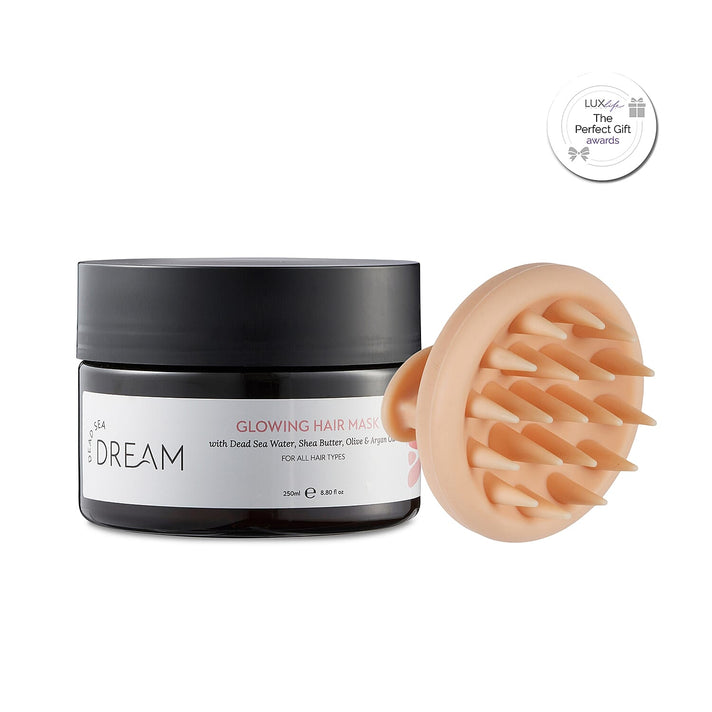 Dead Sea Dream Healthy Hair &amp; Scalp Set (Includes Glowing Hair Mask 250ml &amp; Scalp Massager) 8102301 1