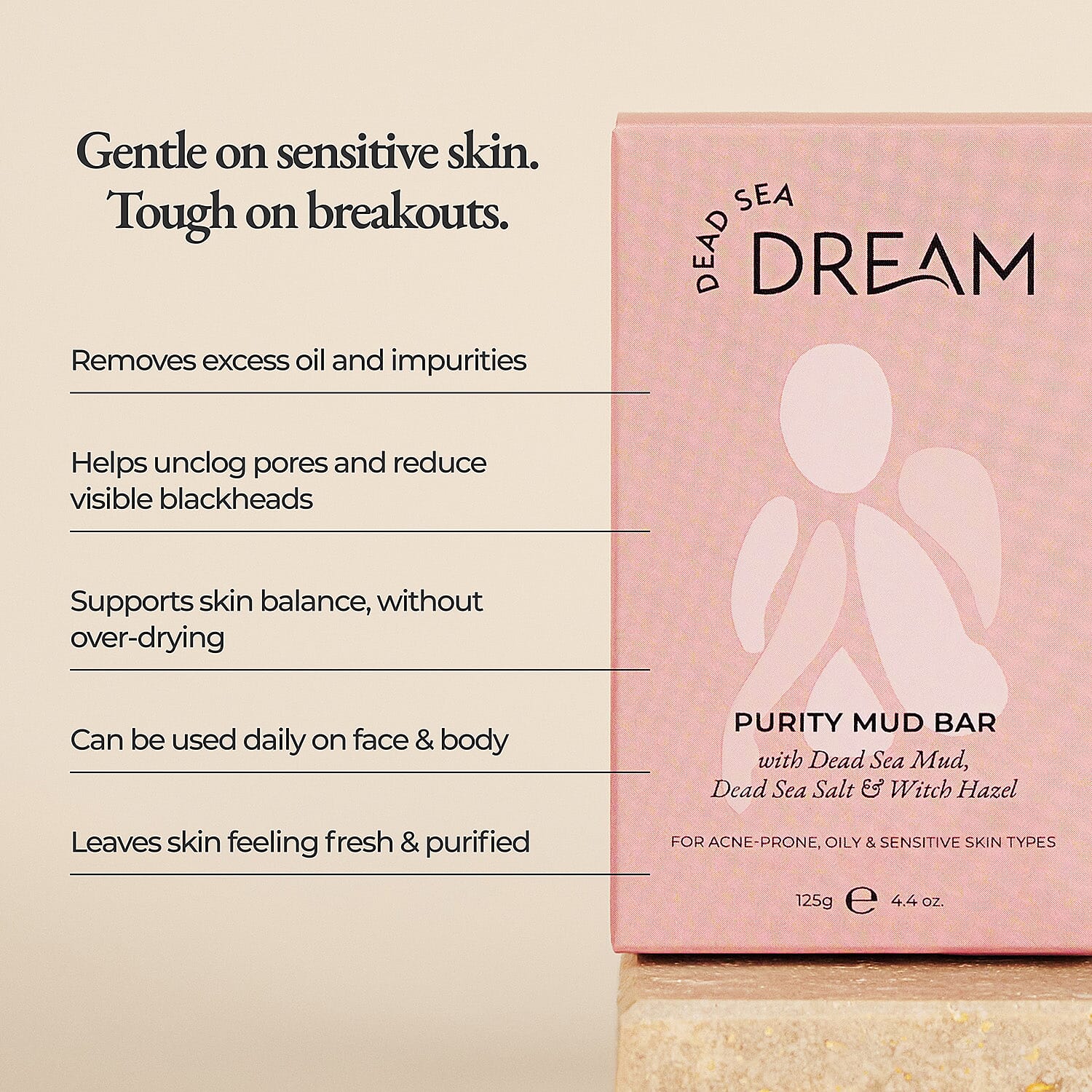 Dead Sea Dream Purity Mud Bar &amp; Mud Mask Duo Bundle 8509516 2