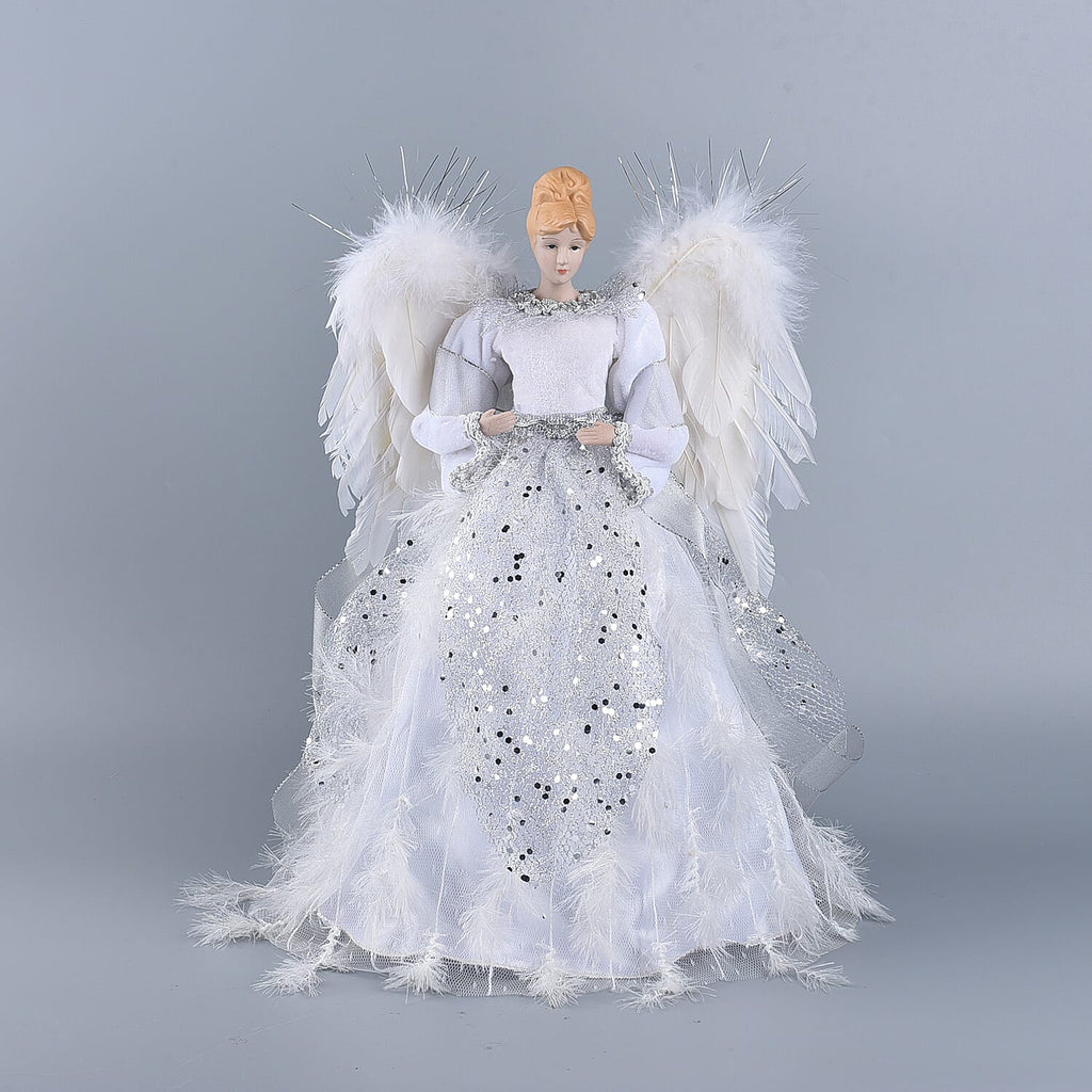 Decorative Angel Wearing White Dress (Size 40 Cm)