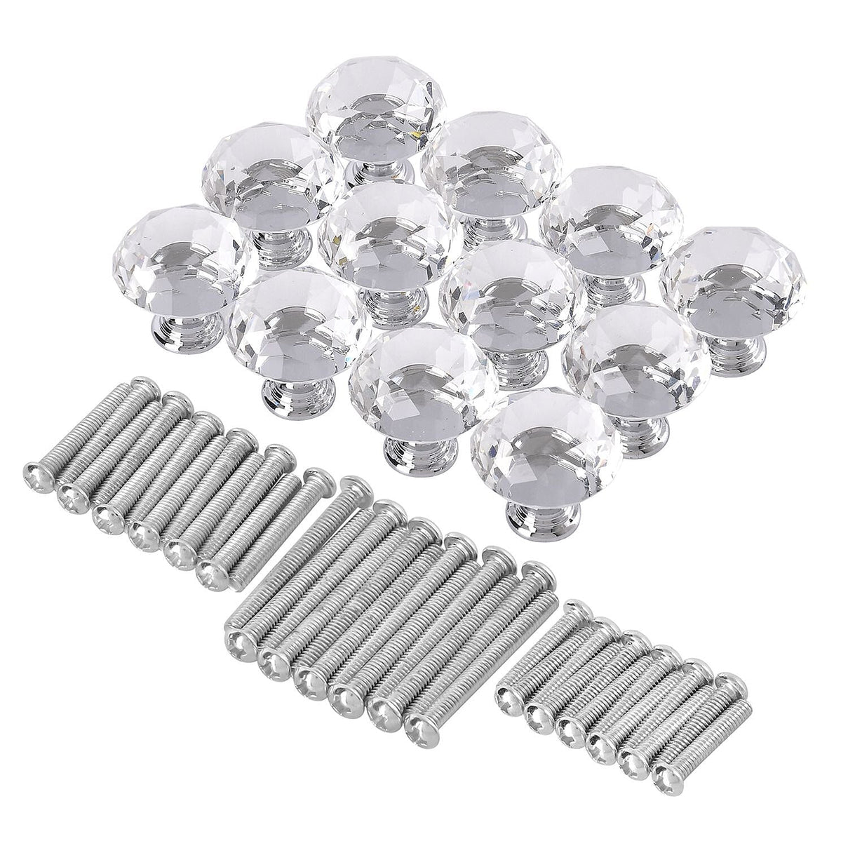 12pcs Crystal knobs with Screw Driver 7547641 0
