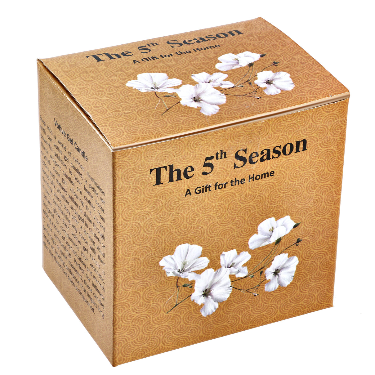 Decorative Gel Candle with Glowing Effect and Embedded Flowers (200gm) - Lavender 7853528 9