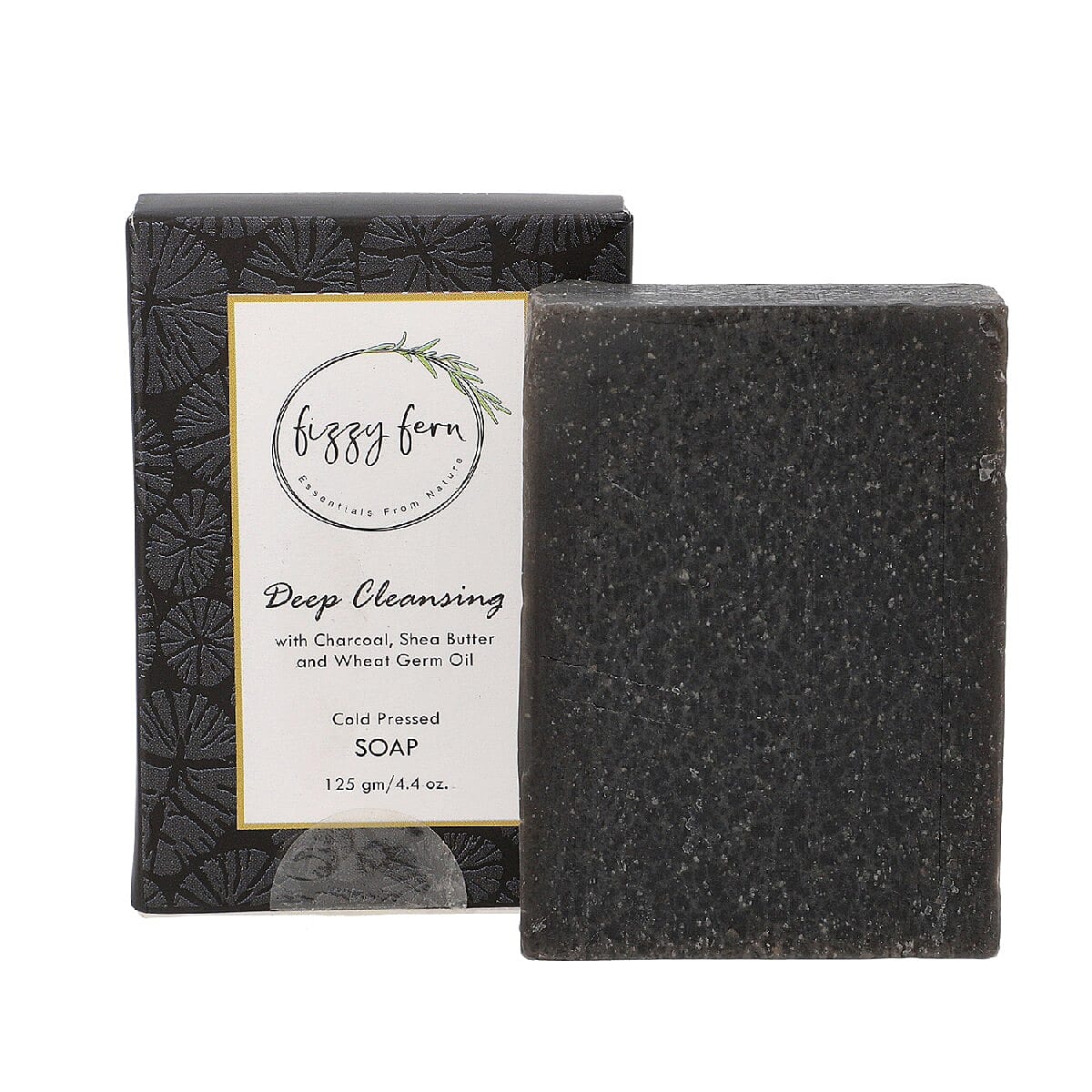 Deep Cleansing Soap with Charcoal, Shea Butter and Wheat Germ Oil - 125 Gms 6041459 0