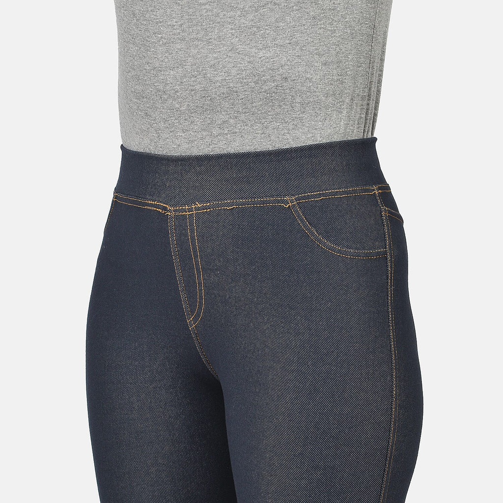 Denim Leggings (Size 10) - Navy