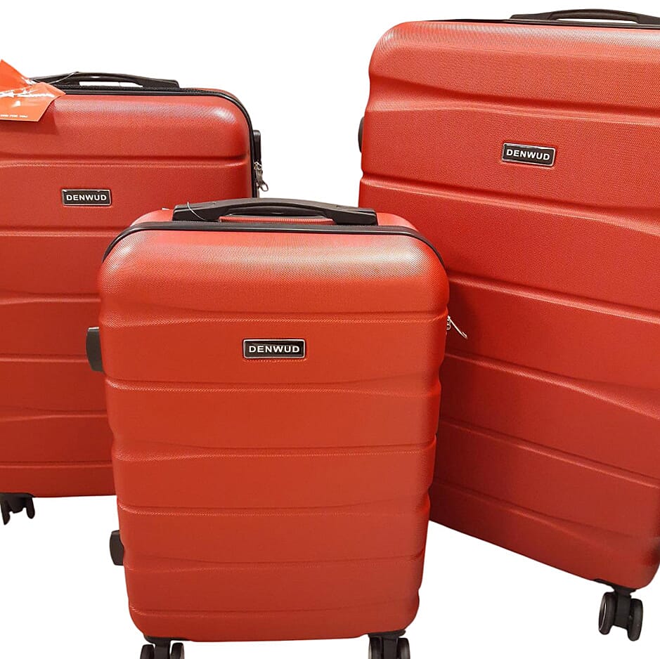 Denwood ABS Luggage and Handbag Set (Size 24x20x28 cm) - Burgandy 8239949 0