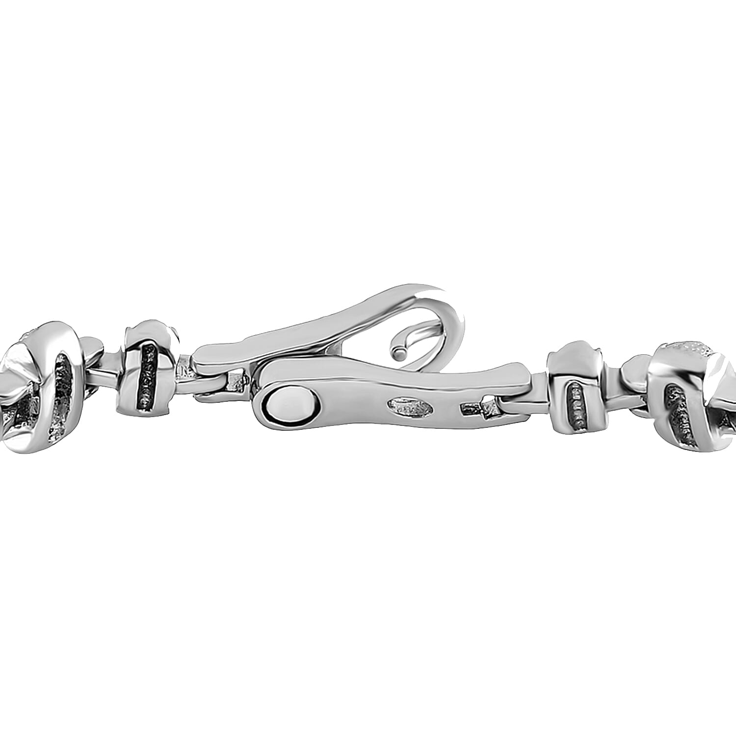 Designer Beaded Bracelet in Silver tone, size 7.5 inches 7147174 4
