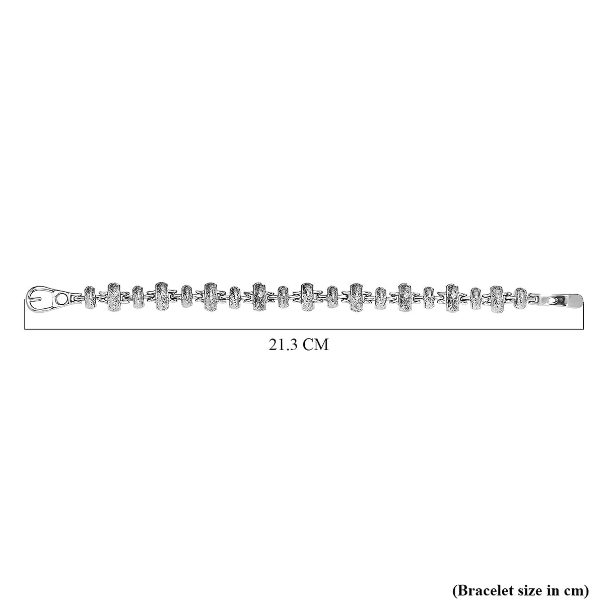 Designer Beaded Bracelet in Silver tone, size 7.5 inches 7147174 5