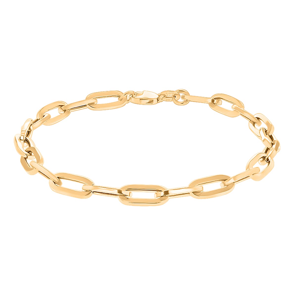 Hatton Garden Closeout - 9K Yellow Gold Paper Clip Bracelet (Size - 7.5), Gold Wt 3.70 Gms 7628372 0