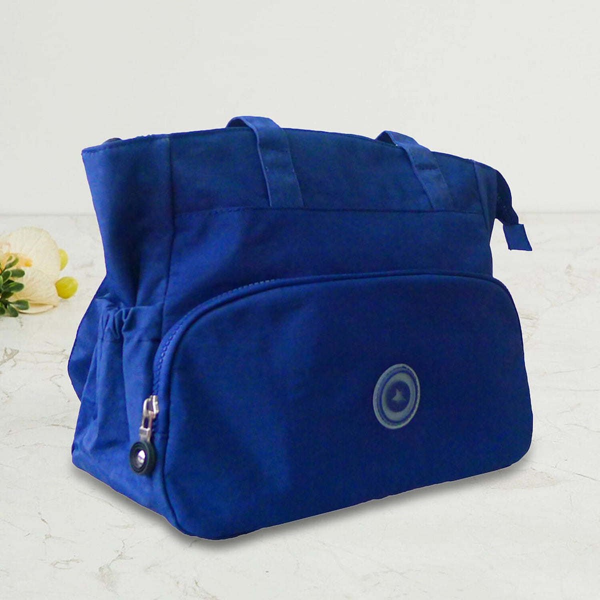 Designer Closeout Deal - Water Resistant Tote Bag with Handle Drop - Navy Blue 7166093 2