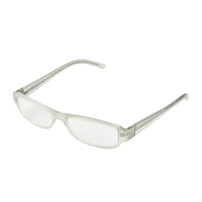 BURBERRY Wide Rectangular Reading Glasses in Clear Acetate Frame (+4.0D) 7708266 2