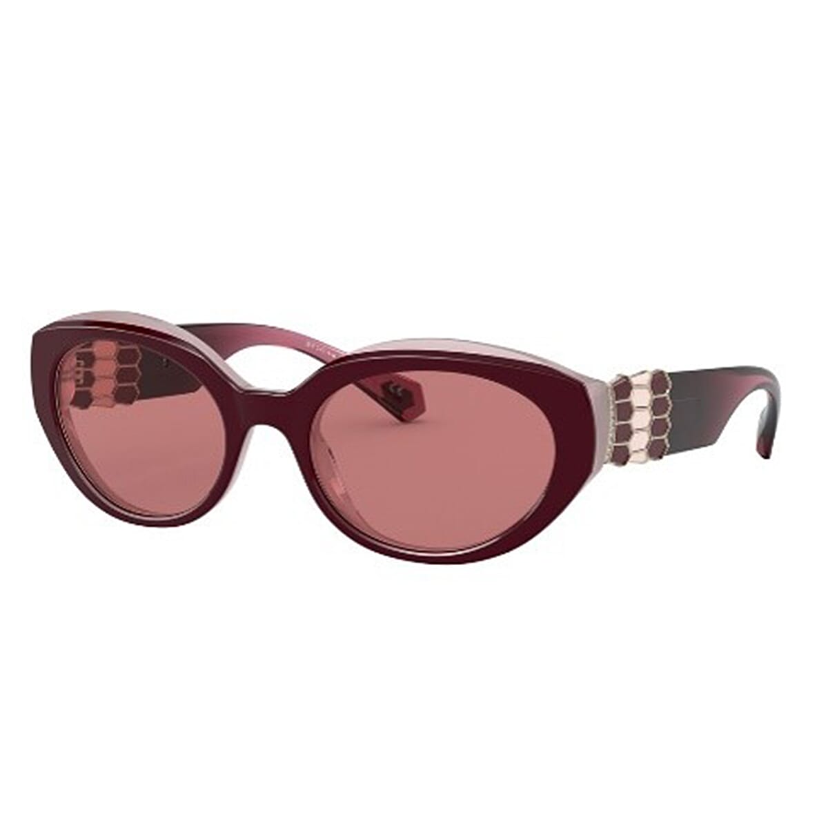 Designer Closeout Buy- BVLGARI  Ladies Sunglasses  Oval  - Red 7562900 0